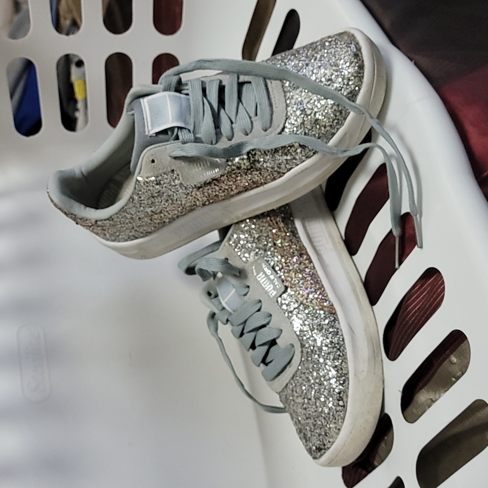 Women's Metallic California Glitz Glitter Sneaker size 7 woman's